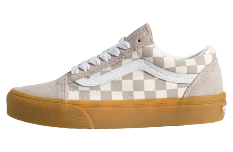 Vans Old Skool Gum Checkerboard Mushroom Brown