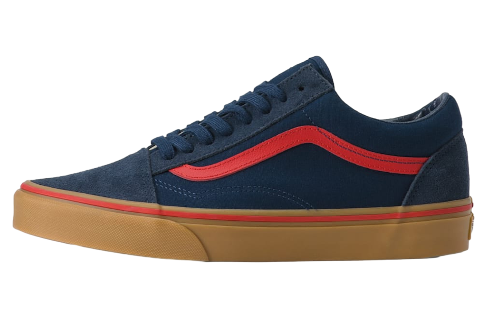 Vans Old Skool Gum Navy Blue / Red