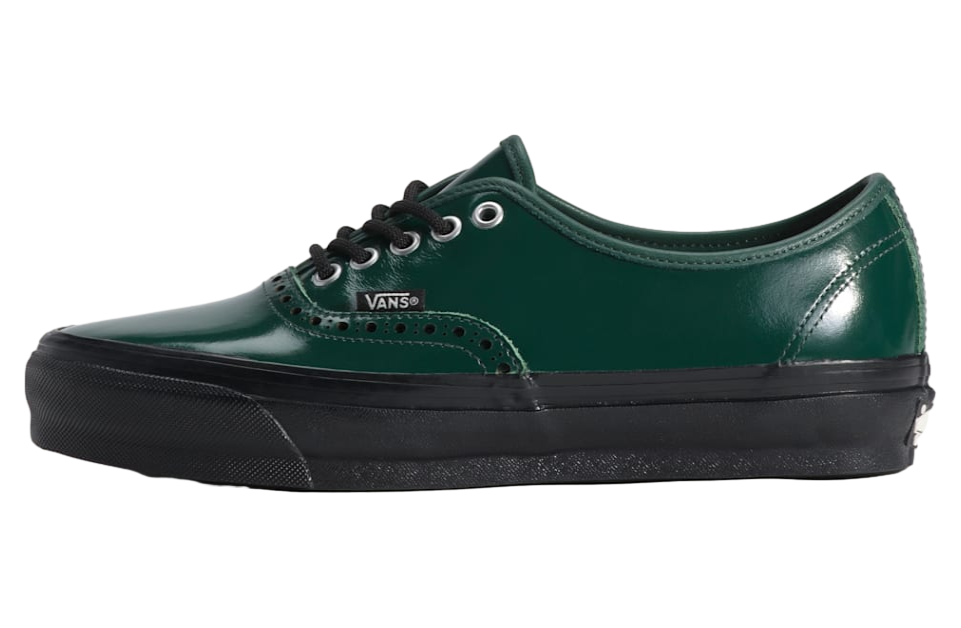 Vans Otw Authentic 44 Siped Vibram Gloss Leather Brogue Emerald Green / Black