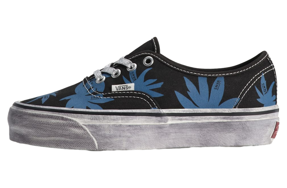 Vans Premium Authentic Black / Blue Leaves