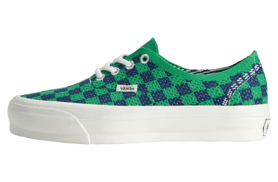 Vans Premium Authentic Checkerboard Checkerboard Green / Navy Blue