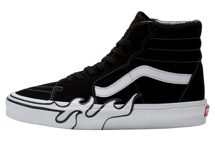 Vans Sk8-hi Flame Suede Black / White