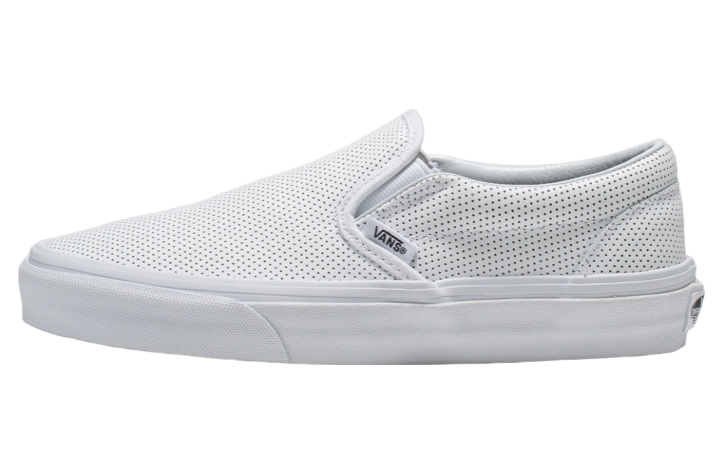 Vans Slip on Perf Leather White Jun 2024 VN000XG8DJ7 KicksOnFire