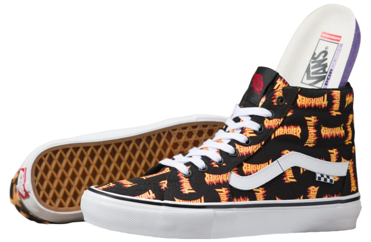 Vans X Thrasher Skate Sk8-Hi Black / Multi