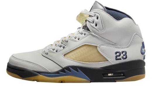 A Ma Maniere x Air Jordan 5 WMNS Dawn Photon Dust/Black-Diffused Blue-Pale Ivory FZ5758-004