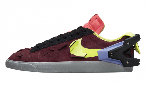 ACRONYM x Nike Blazer Low Night Maroon Night Maroon/Lemon Venom-Black DN2067-600