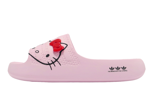 Adidas Adilette Ayoon Clear Pink (Hello Kitty) Clear Pink/Core Black/Red IH2680