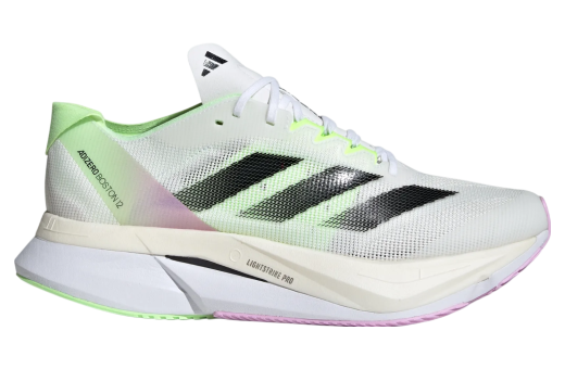 Adidas Adizero Boston 12 Cloud White / Core Black Cloud White/Core Black/Green Spark IG3321