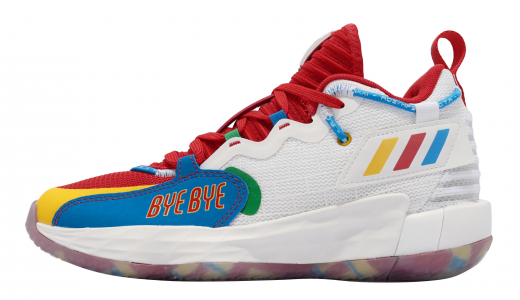 adidas Dame 7 EXTPLY GS Footwear White Vivid Red Footwear White/Footwear White/Vivid Red S42806