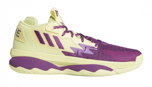 adidas Dame 8 4th Quarter KO Yellow Tint/Glory Purple-Signal Green GY0383