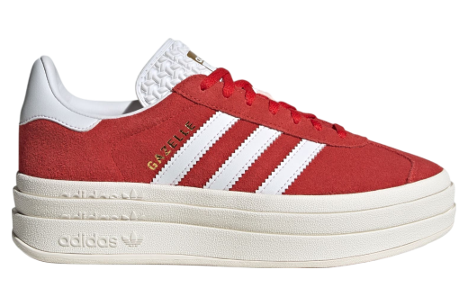 Adidas Gazelle Bold WMNS Red / Cloud White Red/Cloud White/Gold Metallic ID6990