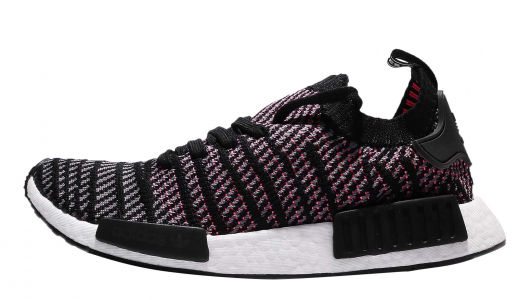 adidas NMD R1 Primeknit STLT Solar Pink Core Black/Grey Four-Solar Pink CQ2386