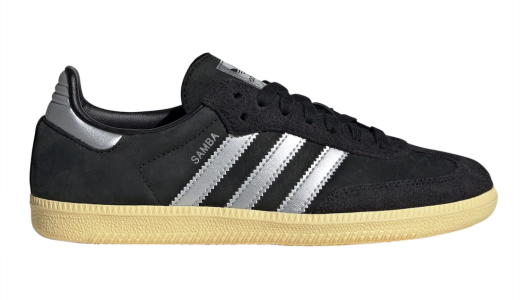 adidas Samba OG Core Black Matte Silver Core Black/Matte Silver-Almost Yellow IE8128