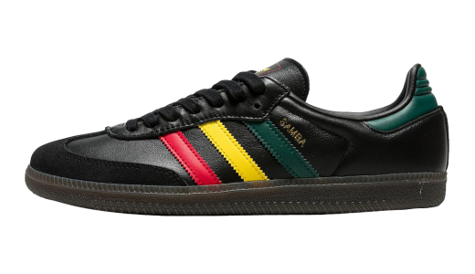 adidas Samba OG Rasta Black Black/Yellow-Collegiate Green IH3119