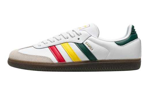 adidas Samba OG Rasta White Cloud White/Yellow-Collegiate Green IH3118