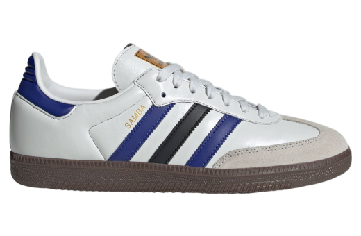 Adidas Samba Og WMNS Crystal White / Active Blue Crystal White/Active Blue/Matte Gold ID1381