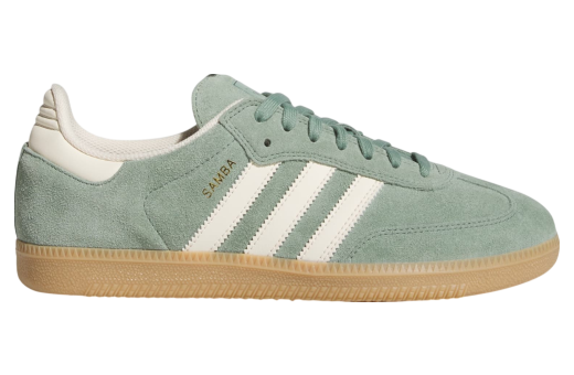 Adidas Samba Silver Green / Wonder White Silver Green/Wonder White/Gold Metallic JP5859