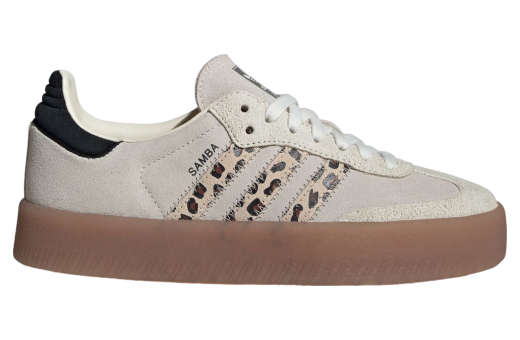 Adidas Sambae WMNS Off White / Cream White (Leopard Stripes) Off White/Cream White/Core Black JI4226