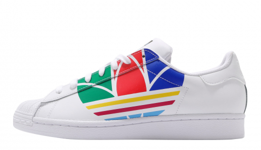 adidas Superstar Pure Cloud White Red Blue Cloud White/Red/Blue FU9519