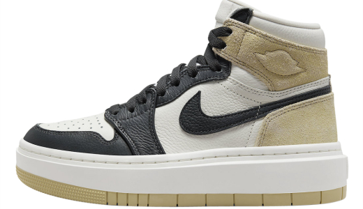 Air Jordan 1 Elevate High WMNS Beige Black Toe Team Gold/Dark Smoke Grey-Sail DN3253-700