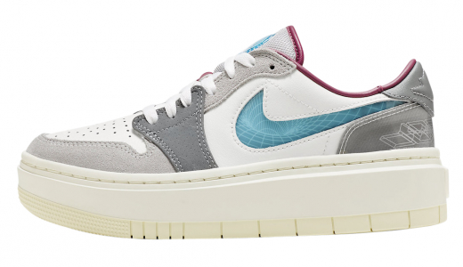 Air Jordan 1 Elevate Low WMNS Exploration Unit Sail/Beta Blue-Coconut Cream-Light Smoke-Team Red FB1867-141