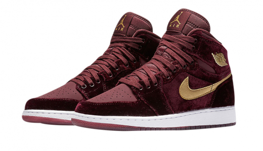 Air Jordan 1 High GS Heiress Night Maroon / Metallic Gold - Night Maroon 832596640