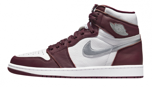 Air Jordan 1 High OG Bordeaux Bordeaux/White-Metallic Silver 555088-611