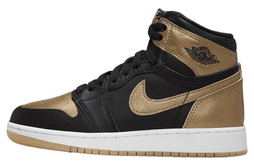 Air Jordan 1 High OG GS Black / Gold Black/Sail/Metallic Gold FD1437-071