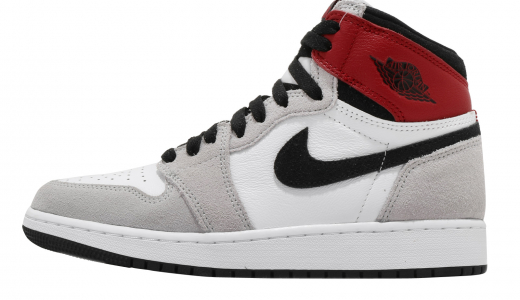 Air Jordan 1 High OG GS Light Smoke Grey White/Black-light Smoke Grey-varsity Red 575441126