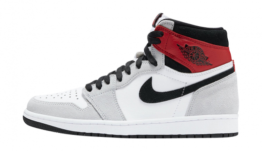 Air Jordan 1 High OG Light Smoke Grey White/Black-Light Smoke Grey-Varsity Red 555088-126