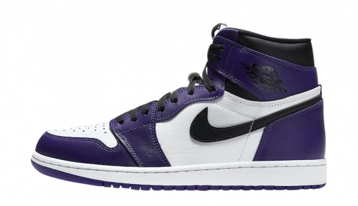 Air Jordan 1 High OG White Court Purple Court Purple/White-Black 555088-500