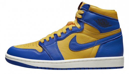 Air Jordan 1 High OG WMNS Reverse Laney Game Royal/Varsity Maize/Sail-Black-Fire Red FD2596-700