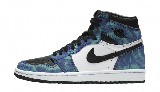 Air Jordan 1 High OG WMNS Tie Dye White/Black-Aurora Green CD0461-100