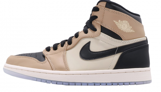 Air Jordan 1 High Premium WMNS Fossil Black/Fossil-pale Ivory AH7389003