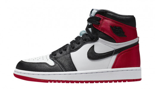 Air Jordan 1 High WMNS Satin Black Toe Black/Black-White-Varstiy Red CD0461-016