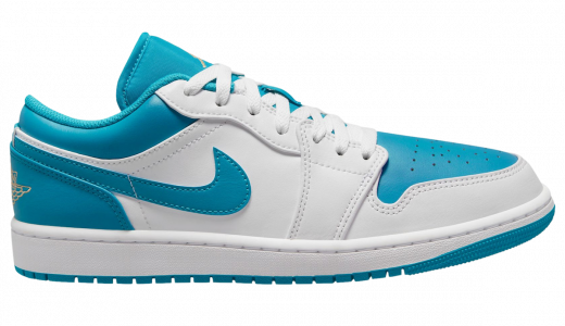 Air Jordan 1 Low Aquatone Aquatone/Celestial Gold-White 553558-174