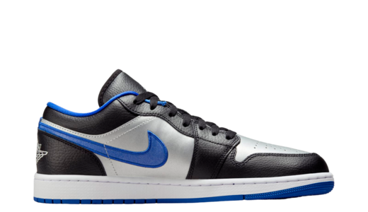 Air Jordan 1 Low Black / Game Royal Black/Game Royal/Metallic Platinum/White 553558007