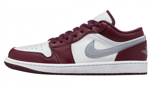 Air Jordan 1 Low Bordeaux White/Bordeaux 553558-615