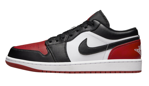 Air Jordan 1 Low Bred Toe White/Black-Varsity Red 553558-161