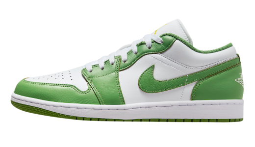 Air Jordan 1 Low Chlorophyll White/Lightning-Chlorophyll HF4823-100