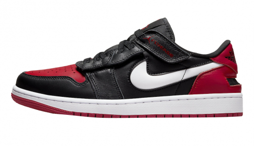 Air Jordan 1 Low FlyEase Bred Black/Gym Red-White DM1206-066