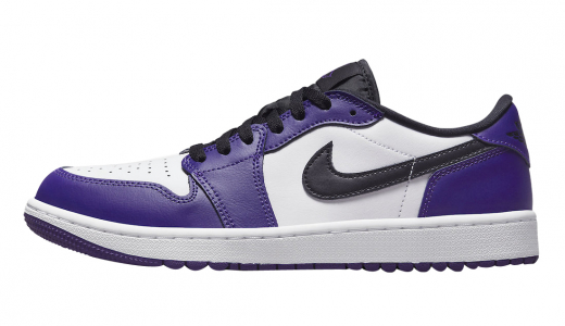 Air Jordan 1 Low Golf Court Purple White/Court Purple-University Red-Black DD9315-105