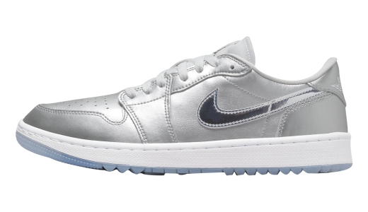 Air Jordan 1 Low Golf Gift Giving Metallic Silver/Metallic Silver-Photon Dust-White FD6848-001