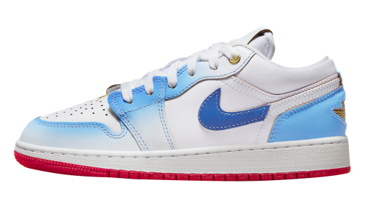 Air Jordan 1 Low GS Gradient White/Game Royal-White-University Blue-University Red FN8895-141