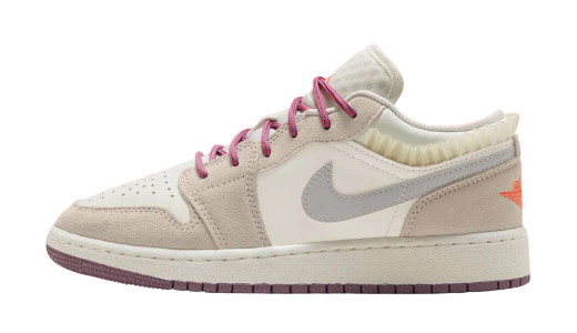 Air Jordan 1 Low GS Light Legend Brown Sail/Legend Light Brown-Violet Dust-Neutral Grey FQ8094-100