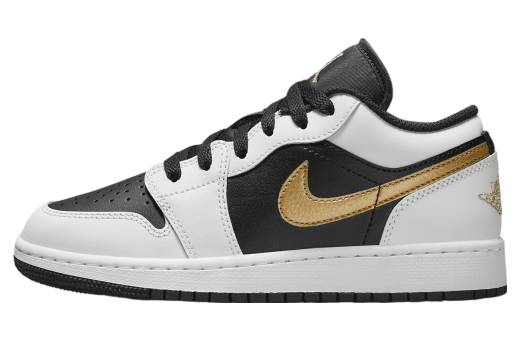 Air Jordan 1 Low GS White / Black / Metallic Gold White/Black/Metallic Gold 553560-172