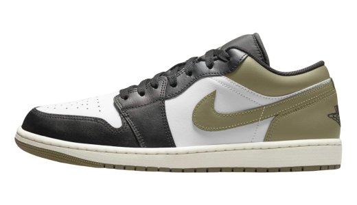 Air Jordan 1 Low Medium Olive Black/Medium Olive-White 553558-092