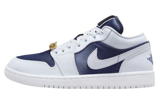 Air Jordan 1 Low Midnight Navy / Football Grey Midnight Navy / Football Grey / Gym Red FZ8778-044