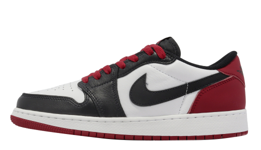 Air Jordan 1 Low OG GS Black Toe White/Black-versity Red CZ0858106