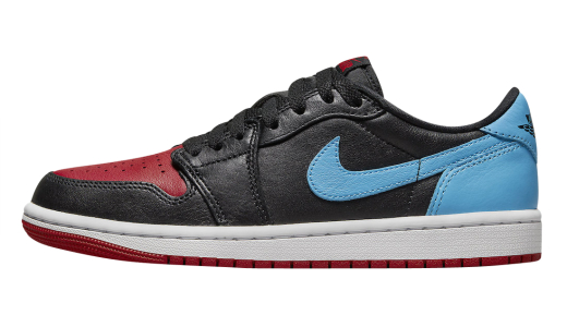 Air Jordan 1 Low OG WMNS UNC to Chicago Black/Dark Powder Blue-Gym Red CZ0775-046